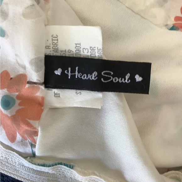 Vintage Y2K Heart Soul Floral Skirt Size 14 | Sheer Detail Overlay | Boho - Picture 9 of 11